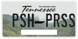 PSHPRSS  license plate in TN