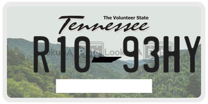 R1093HY  license plate in TN