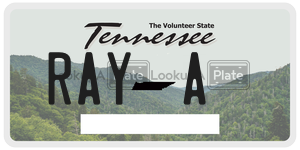 RAYA license plate in Tennessee