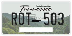ROT503  license plate in TN