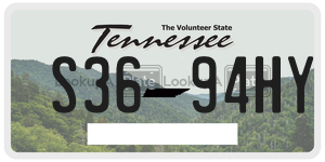 S3694HY license plate in Tennessee