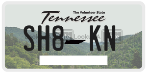 SH8KN  license plate in TN