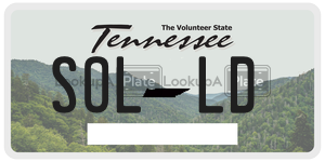 SOLLD  license plate in TN