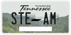 STEAM license plate in Tennessee