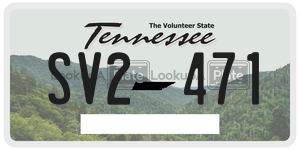SV2471  license plate in TN