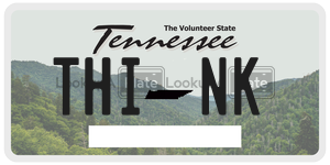 THINK  license plate in TN