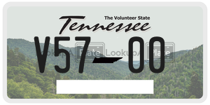 V5700 license plate in Tennessee