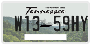 W1359HY  license plate in TN
