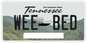 WEEBED  license plate in TN