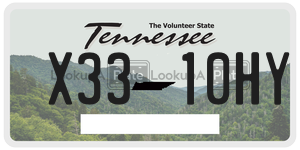 X3310HY  license plate in TN