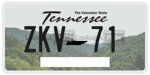 ZKV71  license plate in TN