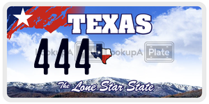 444 license plate in Texas
