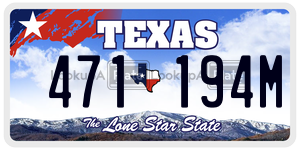 471194M  license plate in TX