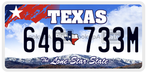 646733M  license plate in TX