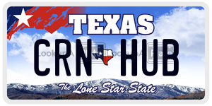CRNHUB  license plate in TX
