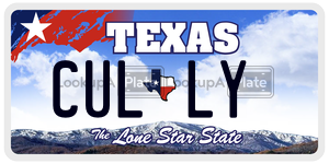 CULLY license plate in Texas