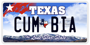 CUMBIA  license plate in TX