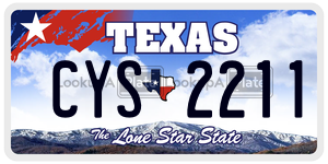 CYS2211 license plate in Texas