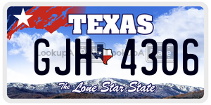 GJH4306 license plate in Texas