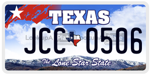 JCC0506 license plate in Texas
