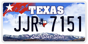 JJR7151 license plate in Texas