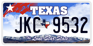 JKC9532 license plate in Texas