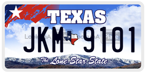 JKM9101 license plate in Texas