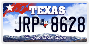 JRP8628 license plate in Texas