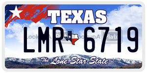 LMR6719 license plate in Texas