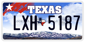 LXH5187 license plate in Texas