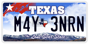 M4Y3NRN license plate in Texas