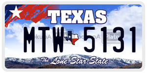 MTW5131 license plate in Texas
