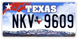 NKV9609 license plate in Texas