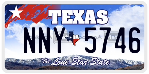 NNY5746 license plate in Texas