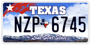 NZP6745 license plate in Texas