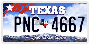 PNC4667  license plate in TX
