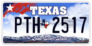PTH2517 license plate in Texas