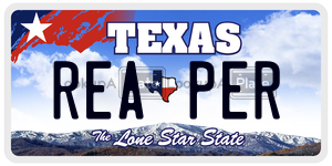 REAPER license plate in Texas