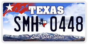 SMH0448 license plate in Texas