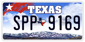 SPP9169 license plate in Texas