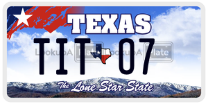 TITO7  license plate in TX