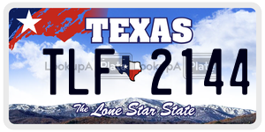 TLF2144 license plate in Texas