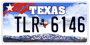 TLR6146 license plate in Texas