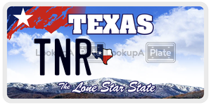 TNR license plate in Texas