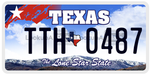 TTH0487 license plate in Texas