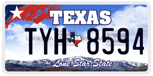 TYH8594 license plate in Texas