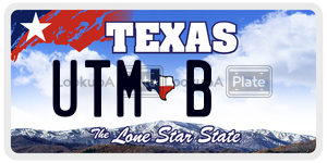 UTMB license plate in Texas