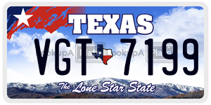 VGT7199 license plate in Texas