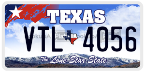 VTL4056 license plate in Texas