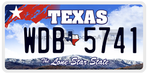 WDB5741 license plate in Texas